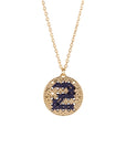 collier bijou or medaille initiale broderie camille enrico