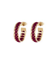 boucles d'oreilles créoles broderie camille enrico or france