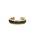 bague camille enrico broderie or noir france