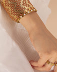 camille enrico manchette broderie or bague