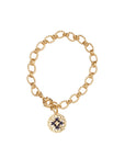 bracelet camille enrico broderie médaille or