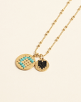 coffret fête des mères médaille initiale mini initiale