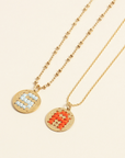 coffret fête des mères médaille initiale mini initiale