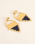boucles d'oreilles camille enrico broderie or france
