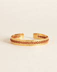 bracelet camille enrico broderie or cuivre