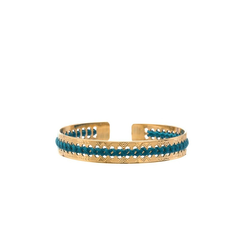 bracelet camille enrico broderie or canard