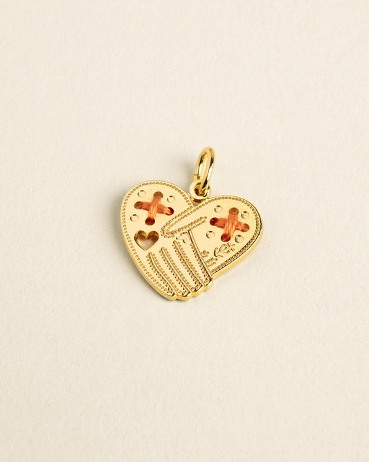 Amulette Coeur enlacé . AGAPI