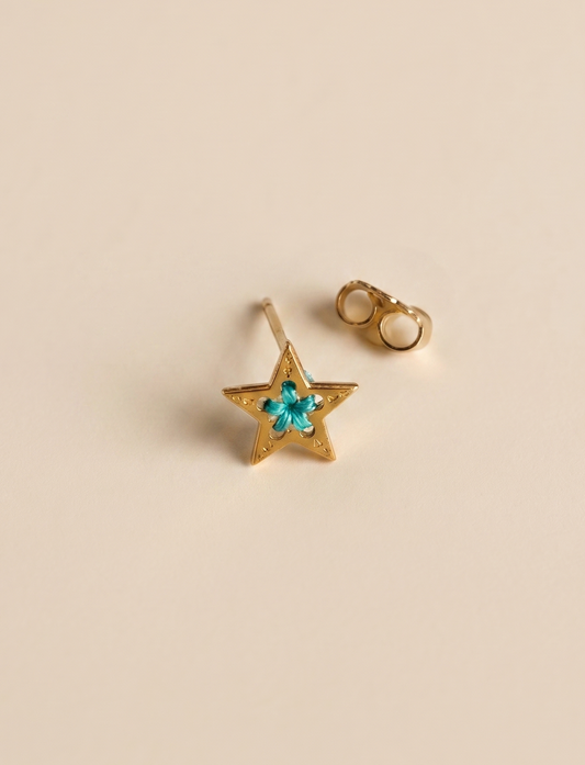 Puces d'oreilles Mini Étoile . MEBHA