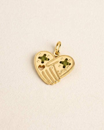 Amulette Coeur enlacé . AGAPI