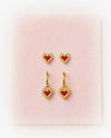 DUO de boucles d'oreilles . AMORE