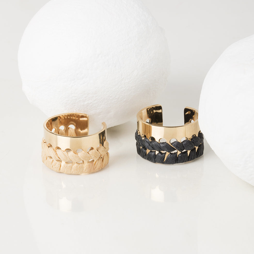 bague camille enrico broderie or france raphia