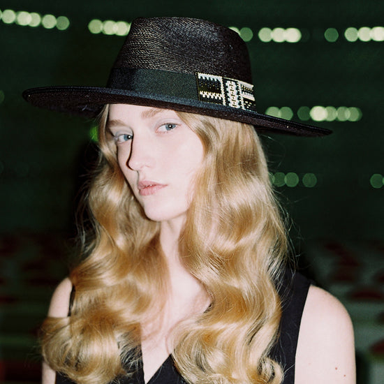 CAMILLE ENRICO & BIG ARISTOTE - Chapeau Zeebo Deluxe paille noire