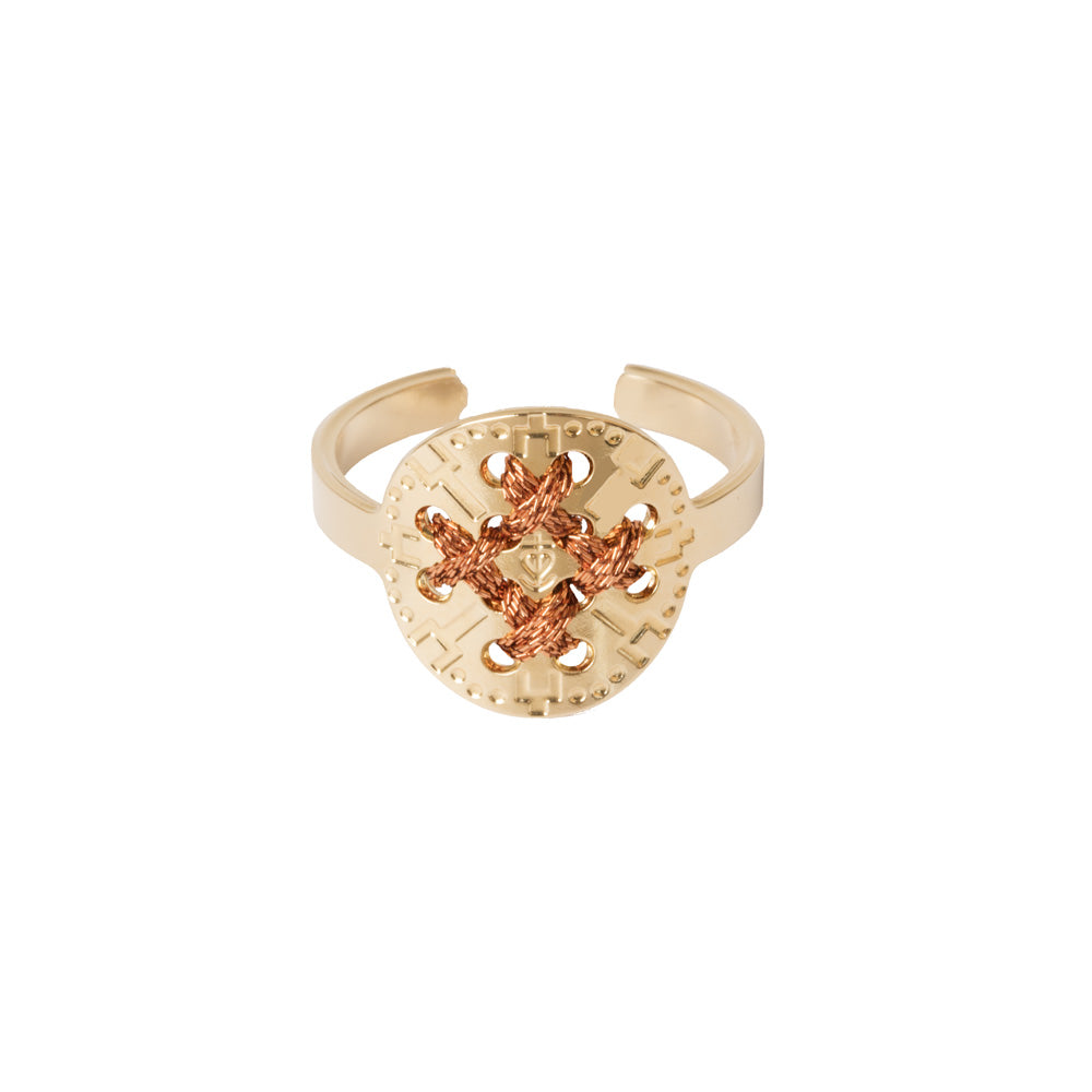 bague camille enrico broderie or france