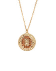 collier bijou or medaille initiale broderie camille enrico