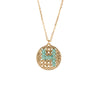 collier bijou or medaille initiale broderie camille enrico