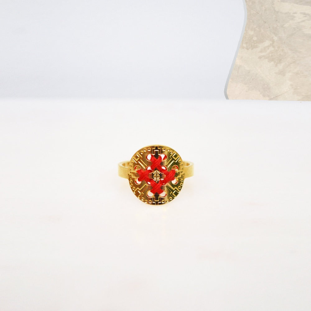 bague camille enrico broderie or france