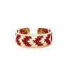 bracelet camille enrico broderie or bordeaux