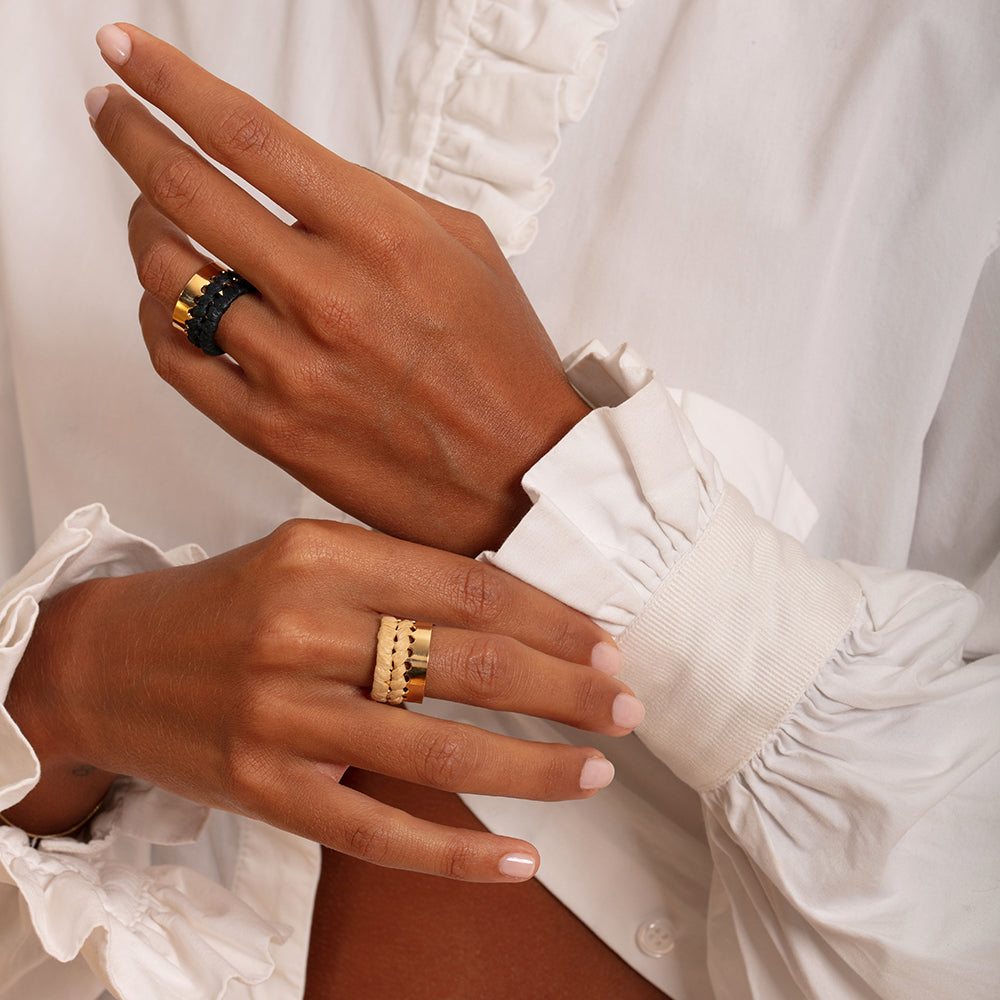 bague camille enrico raphia or