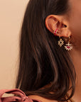 earcuff camille enrico or créole boucles d'oreilles