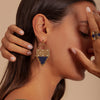 boucles d'oreilles camille enrico broderie or