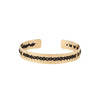 bracelet camille enrico broderie or noir