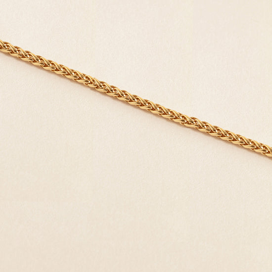 chaine palmier bracelet or