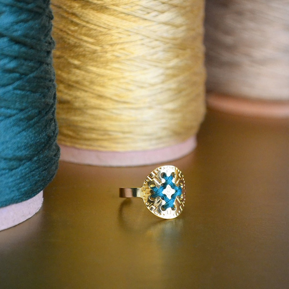 bague camille enrico broderie or france