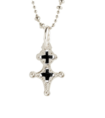 Amulette Croix du Sud . MAORI . Argent