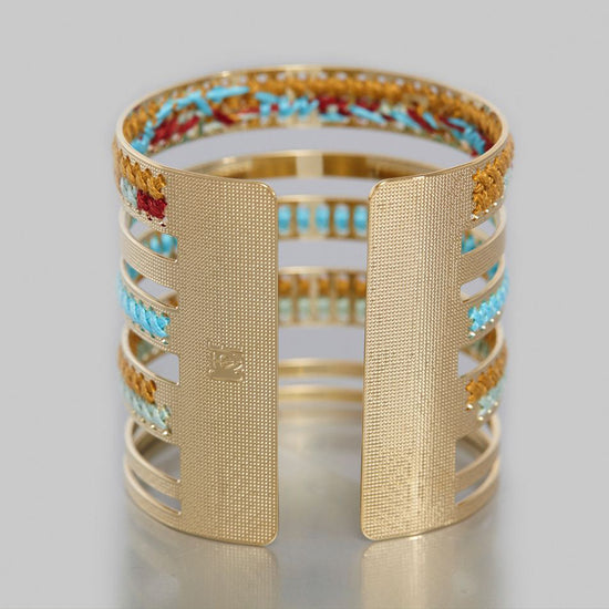 manchette or broderie camille enrico