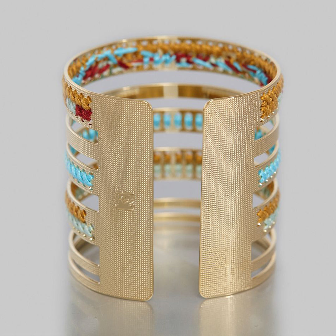 manchette or broderie camille enrico