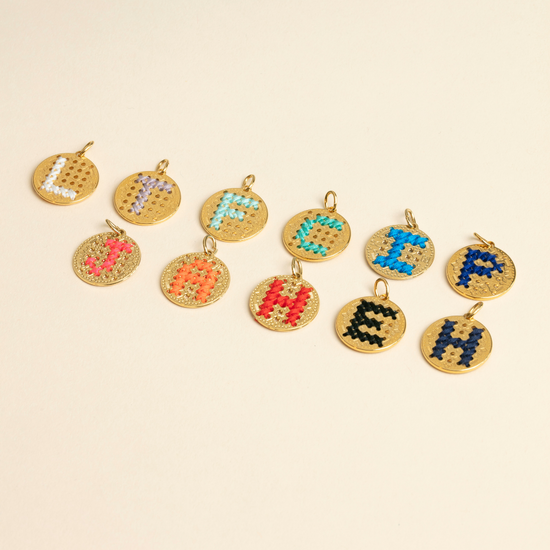 coffret fête des mères médaille initiale mini initiale 