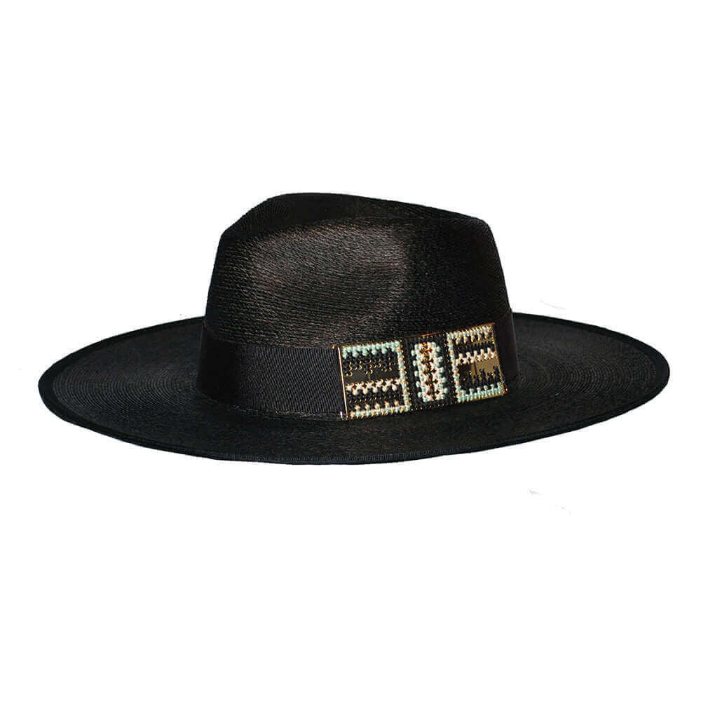 CAMILLE ENRICO & BIG ARISTOTE - Chapeau Zeebo Deluxe paille noire - 5