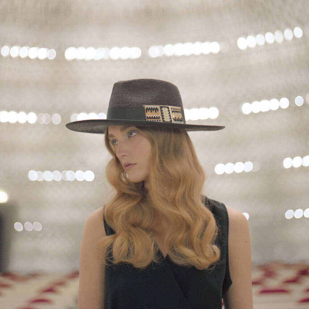 CAMILLE ENRICO & BIG ARISTOTE - Chapeau Zeebo Deluxe paille noire - 2