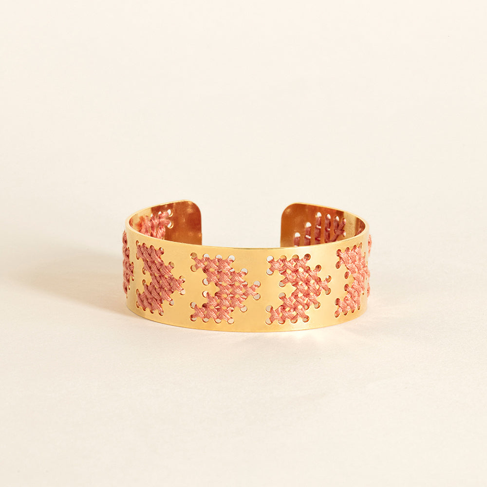 bracelet camille enrico broderie or
