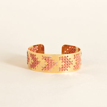 bracelet camille enrico broderie or