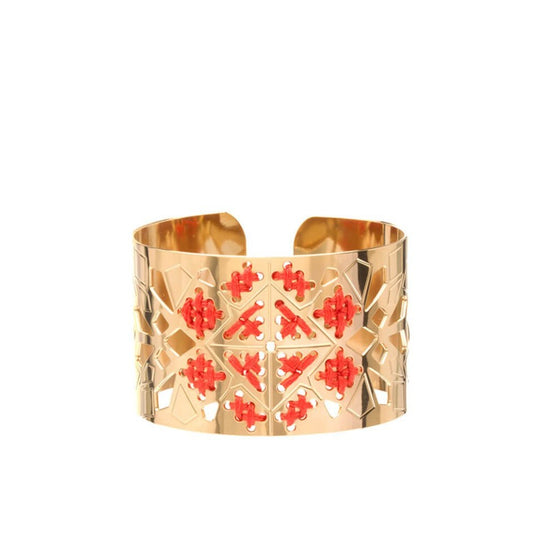 manchette or broderie camille enrico