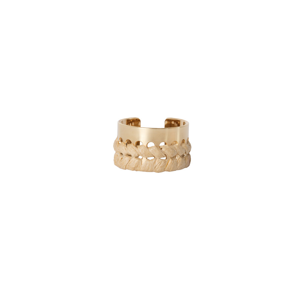 bague camille enrico broderie or france raphia