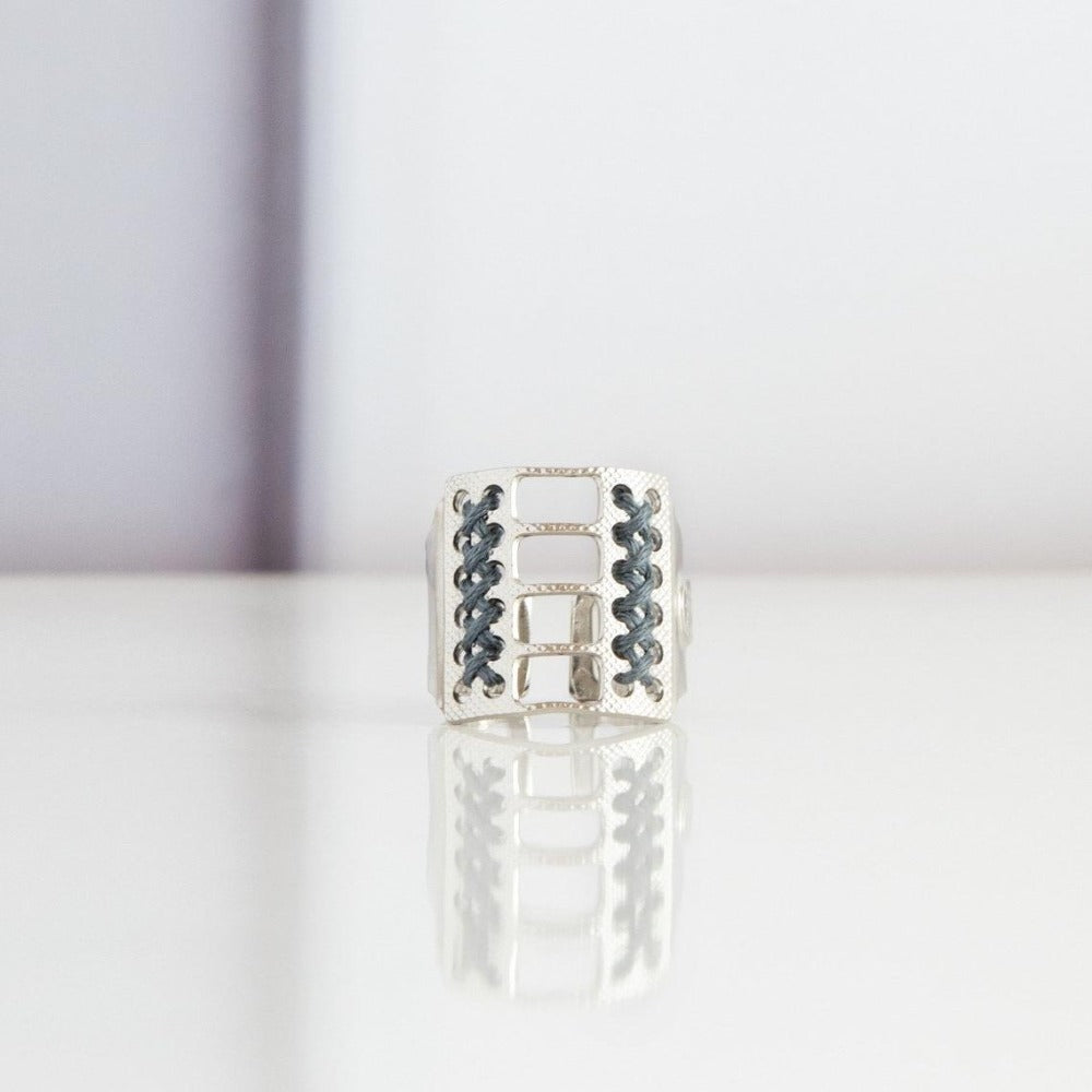 CAMILLE ENRICO - Bague AMPRA argent ardoise