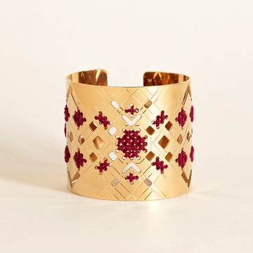 manchette or broderie camille enrico