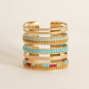 manchette or broderie camille enrico